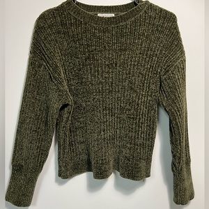 M Poof Apparel sweater. Cute and great color.